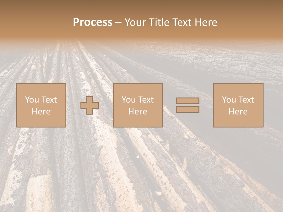 Timber Lumber Trunk Of Tree PowerPoint Template