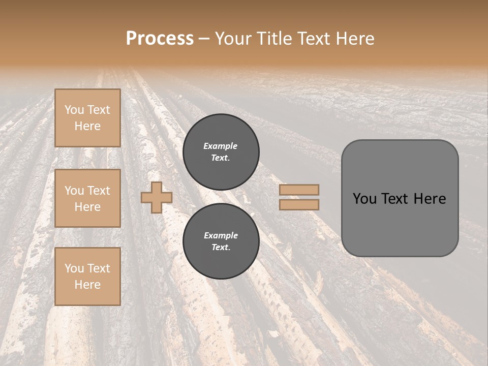 Timber Lumber Trunk Of Tree PowerPoint Template