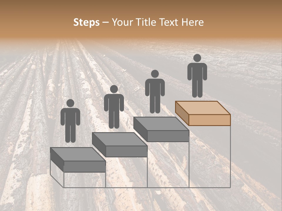 Timber Lumber Trunk Of Tree PowerPoint Template