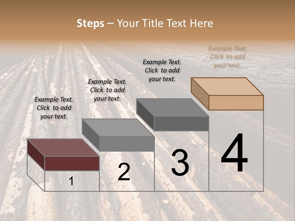 Timber Lumber Trunk Of Tree PowerPoint Template