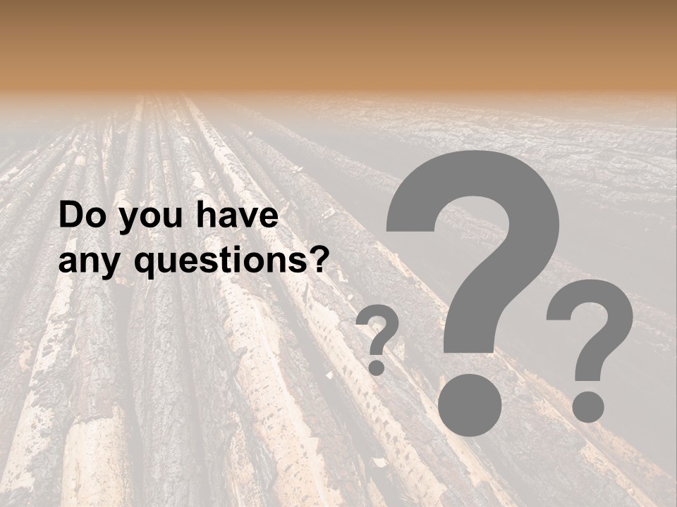 Timber Lumber Trunk Of Tree PowerPoint Template