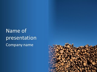 Green Hoop Pine Lumber PowerPoint Template