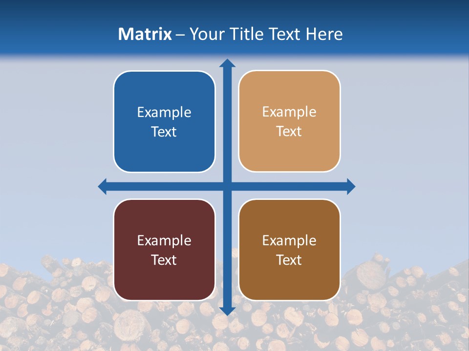 Green Hoop Pine Lumber PowerPoint Template