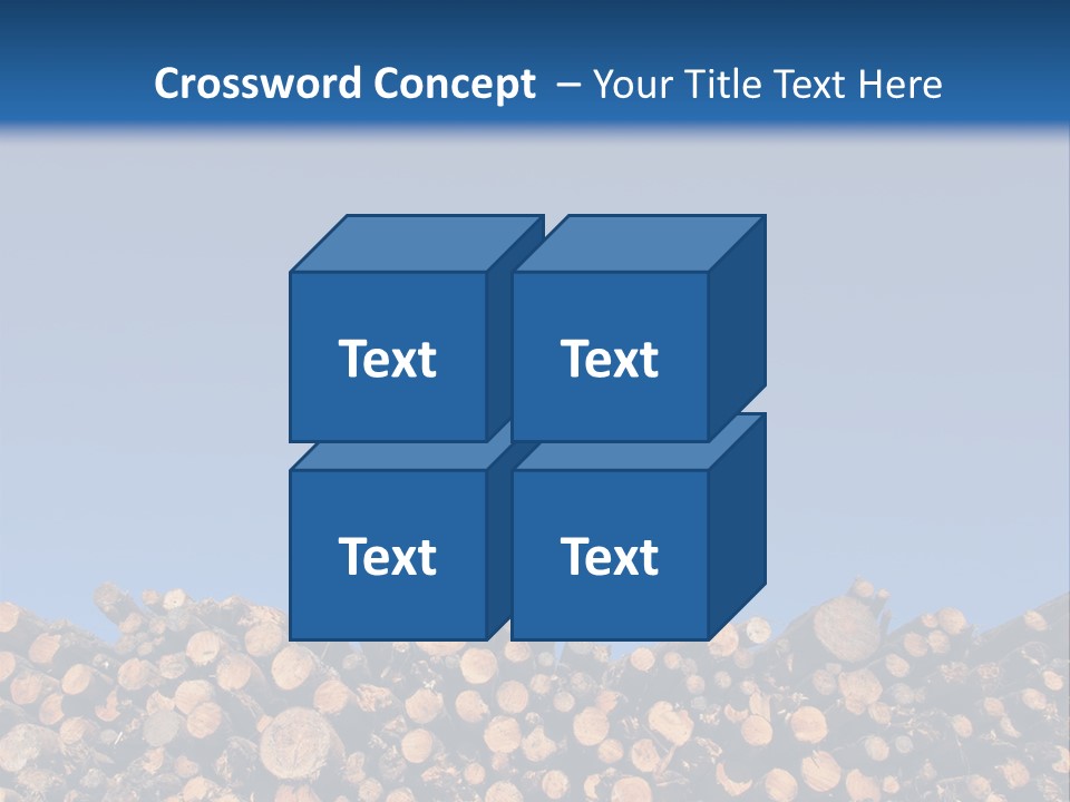 Green Hoop Pine Lumber PowerPoint Template