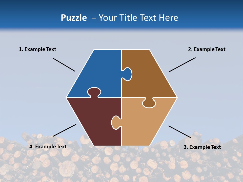 Green Hoop Pine Lumber PowerPoint Template