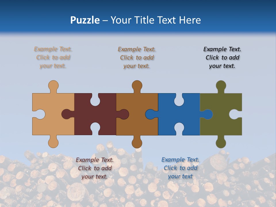 Green Hoop Pine Lumber PowerPoint Template