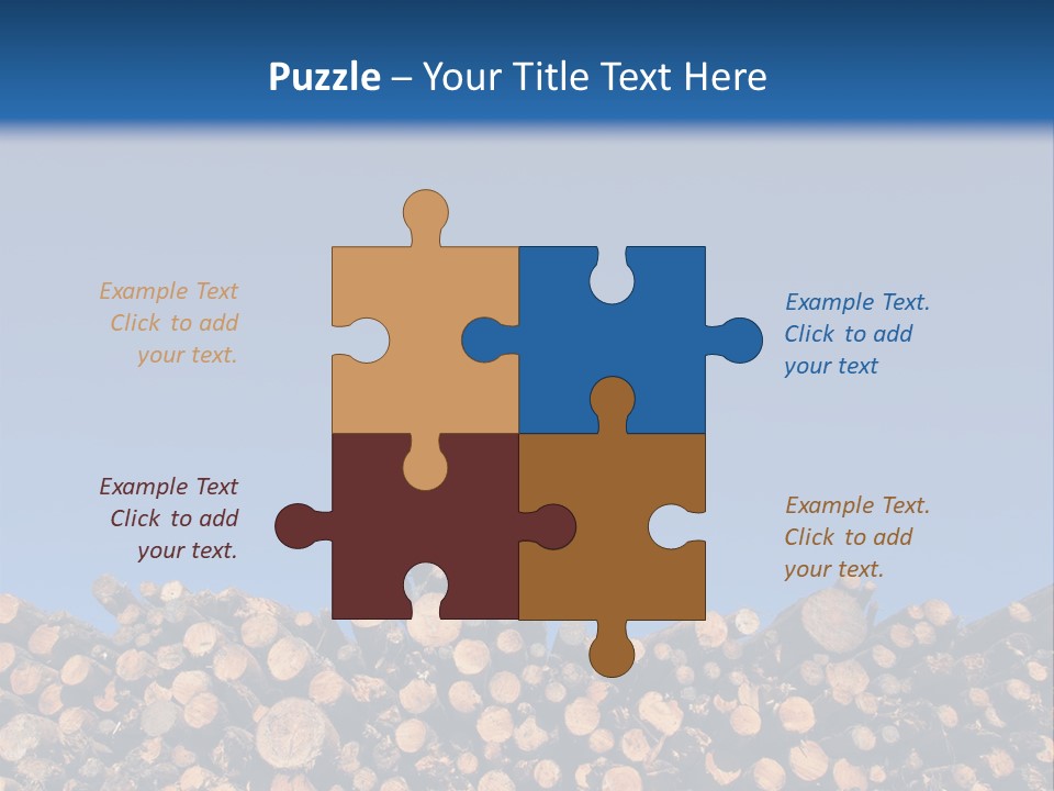Green Hoop Pine Lumber PowerPoint Template