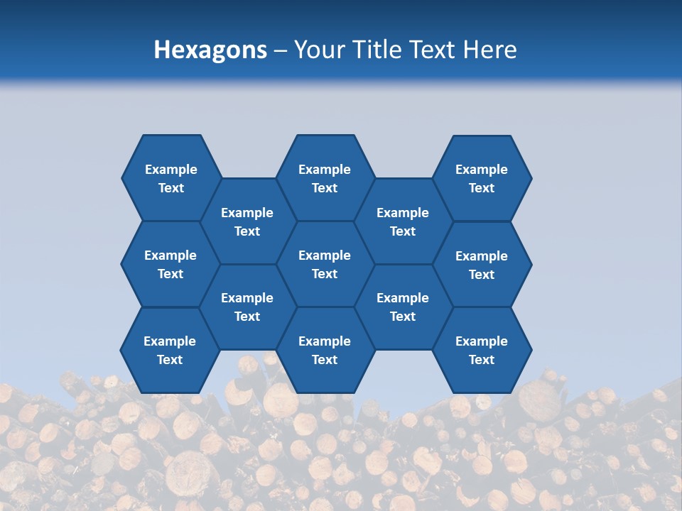 Green Hoop Pine Lumber PowerPoint Template