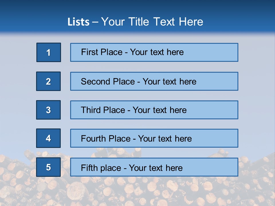 Green Hoop Pine Lumber PowerPoint Template