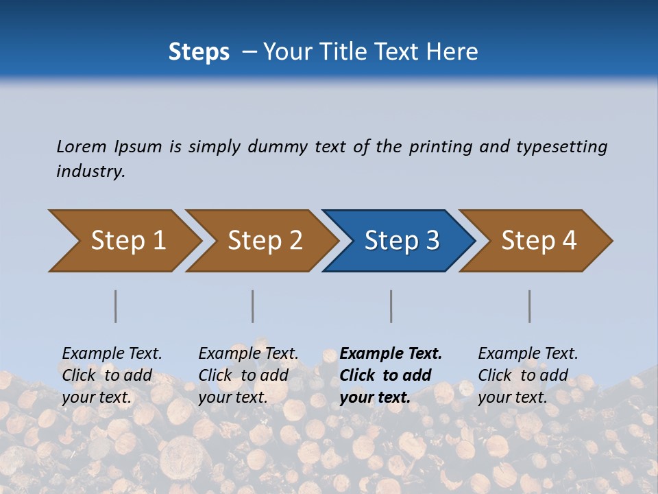 Green Hoop Pine Lumber PowerPoint Template