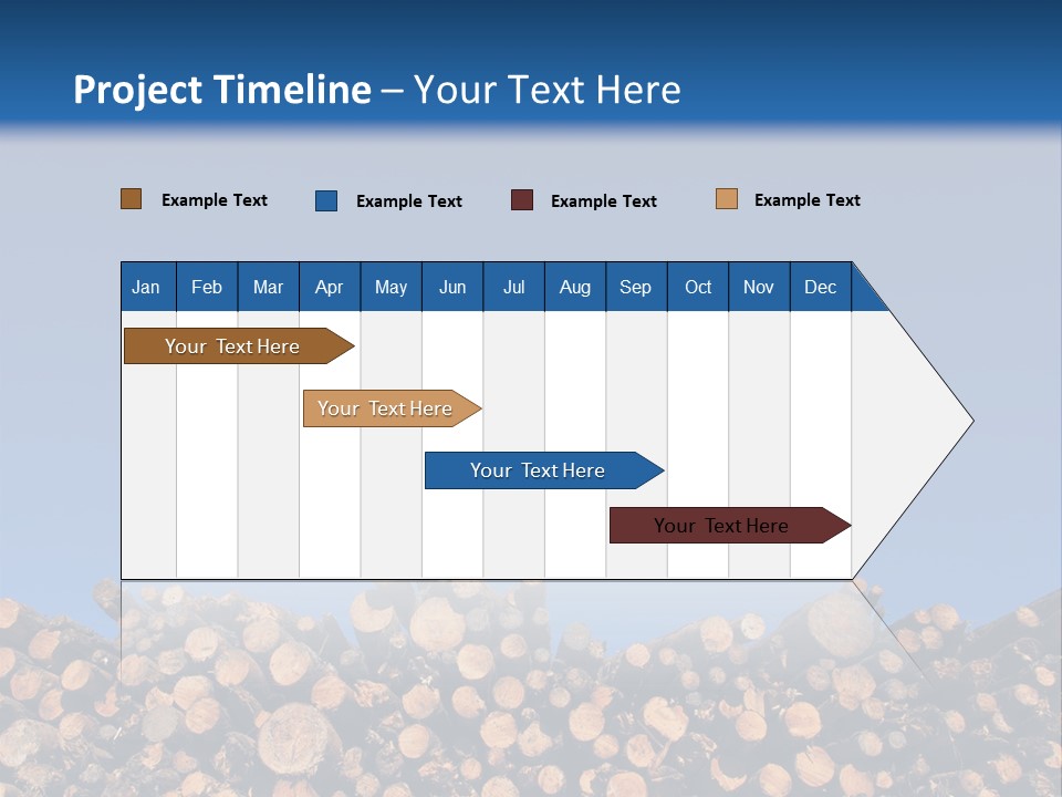 Green Hoop Pine Lumber PowerPoint Template