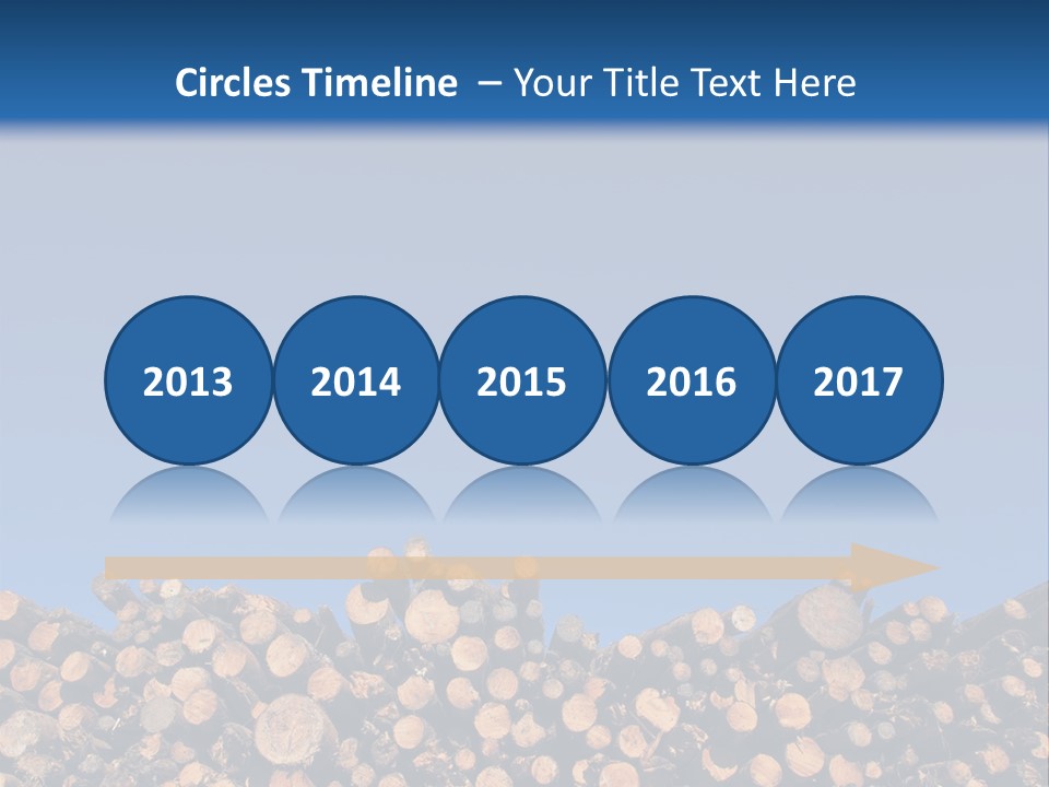 Green Hoop Pine Lumber PowerPoint Template
