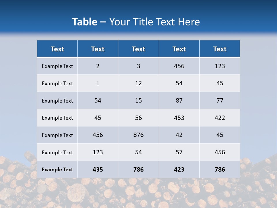 Green Hoop Pine Lumber PowerPoint Template