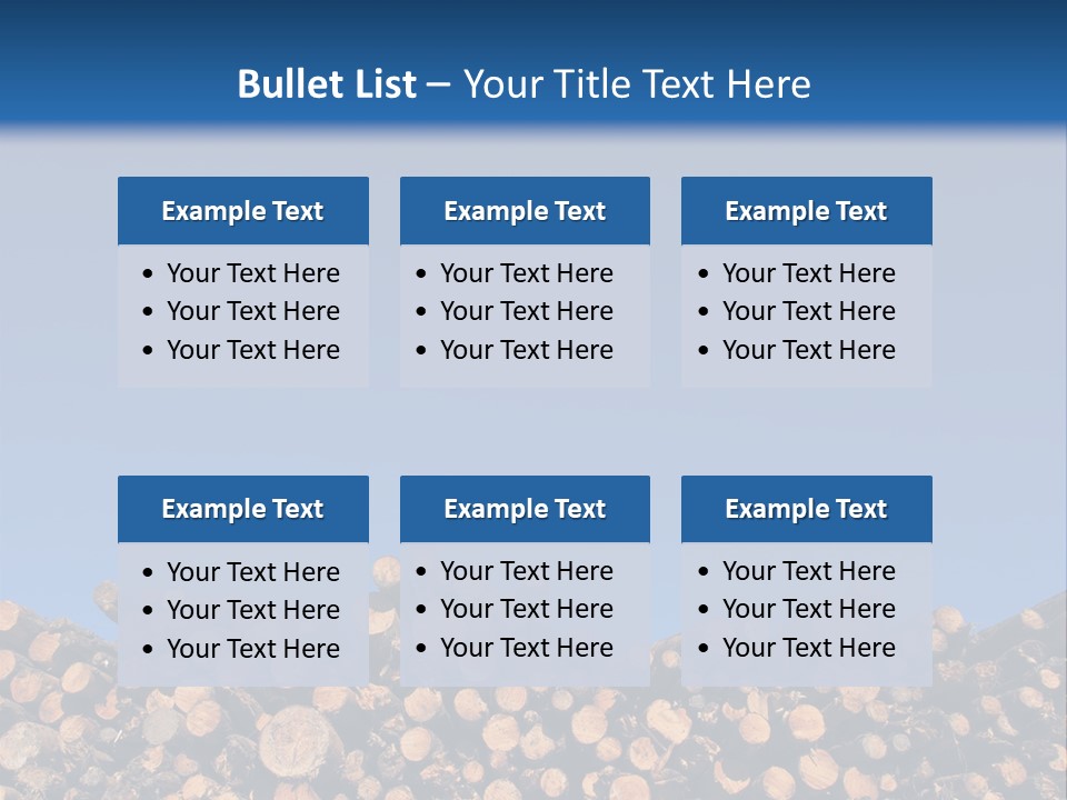 Green Hoop Pine Lumber PowerPoint Template