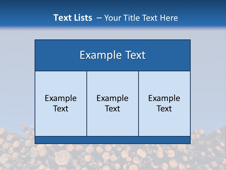 Green Hoop Pine Lumber PowerPoint Template