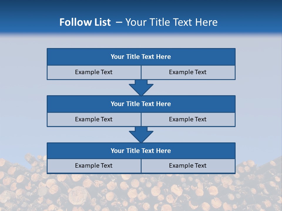 Green Hoop Pine Lumber PowerPoint Template