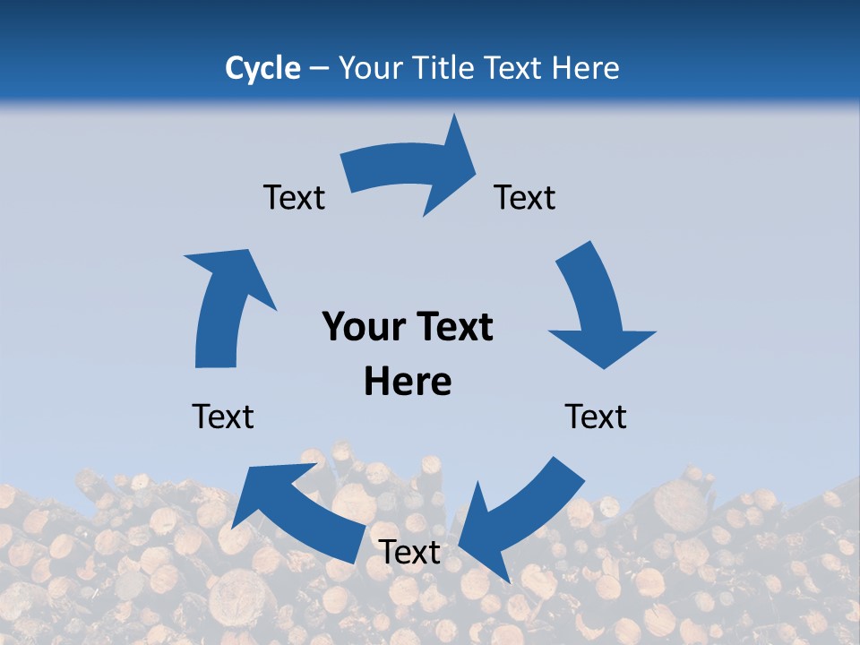Green Hoop Pine Lumber PowerPoint Template