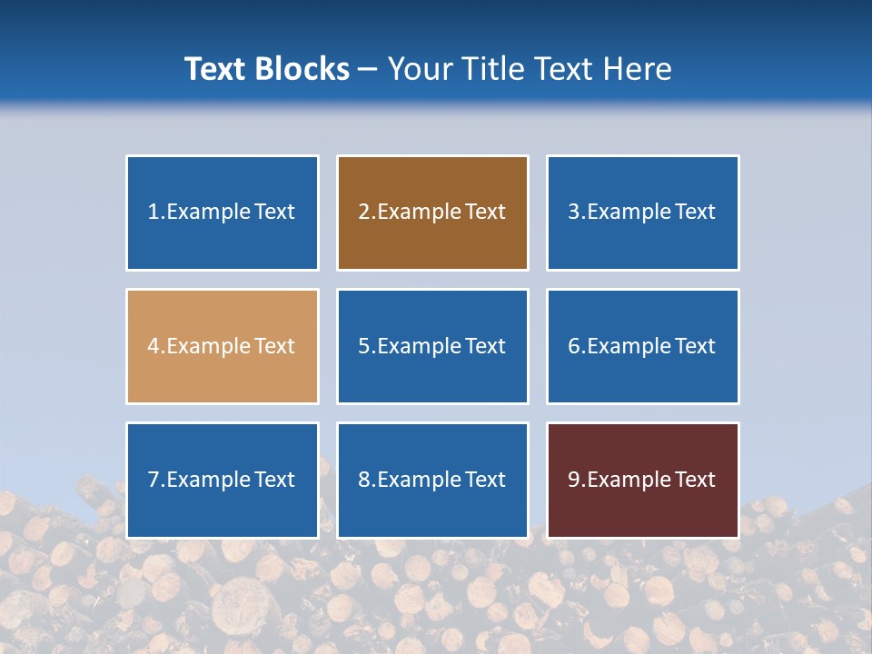 Green Hoop Pine Lumber PowerPoint Template