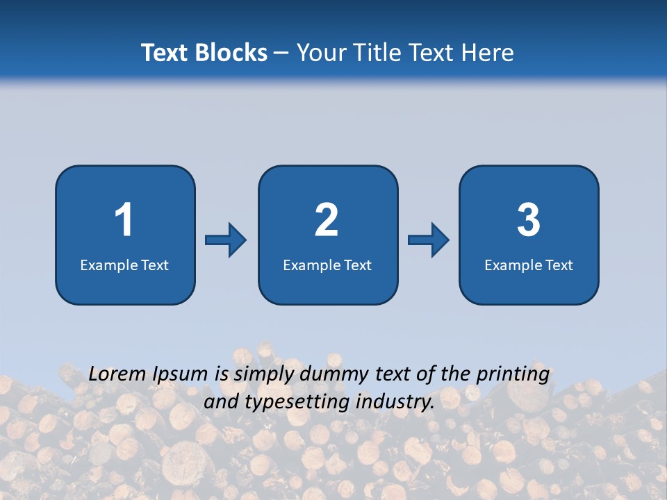 Green Hoop Pine Lumber PowerPoint Template