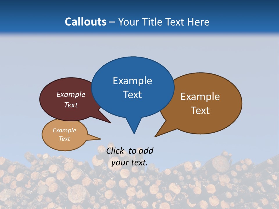 Green Hoop Pine Lumber PowerPoint Template