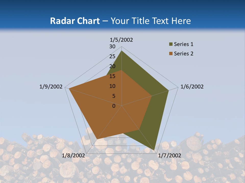 Green Hoop Pine Lumber PowerPoint Template