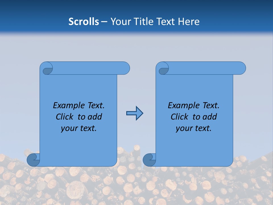 Green Hoop Pine Lumber PowerPoint Template