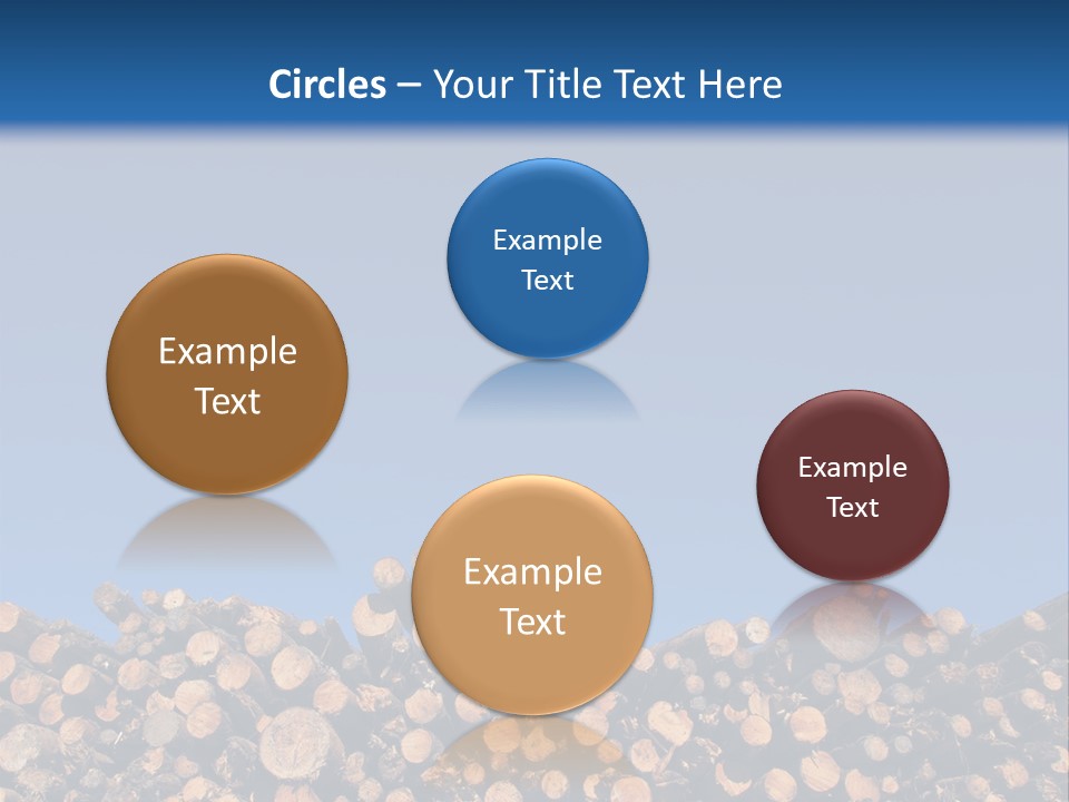 Green Hoop Pine Lumber PowerPoint Template