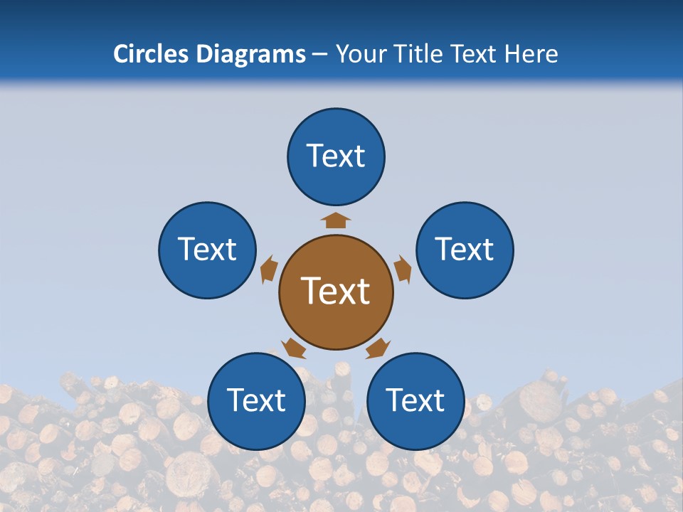 Green Hoop Pine Lumber PowerPoint Template