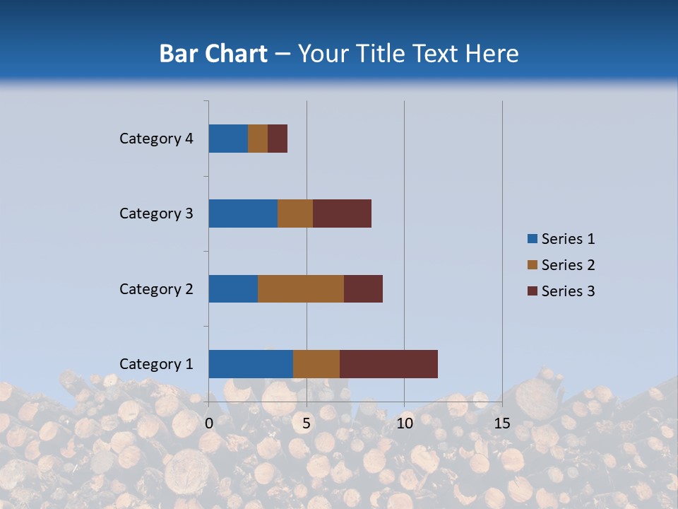 Green Hoop Pine Lumber PowerPoint Template