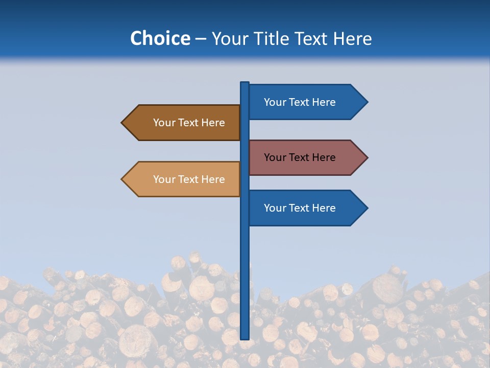 Green Hoop Pine Lumber PowerPoint Template