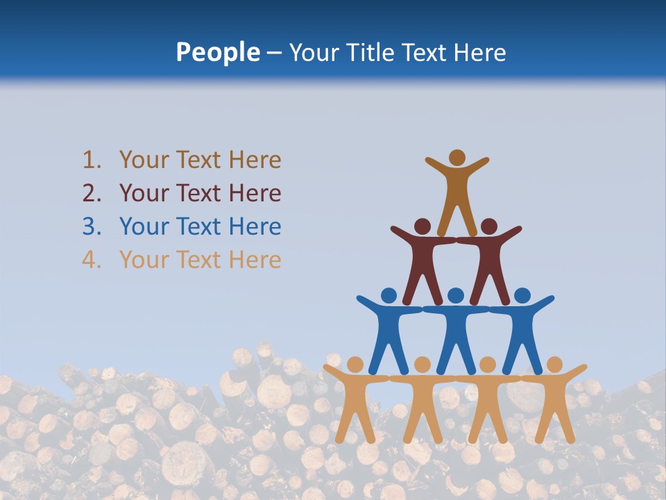 Green Hoop Pine Lumber PowerPoint Template