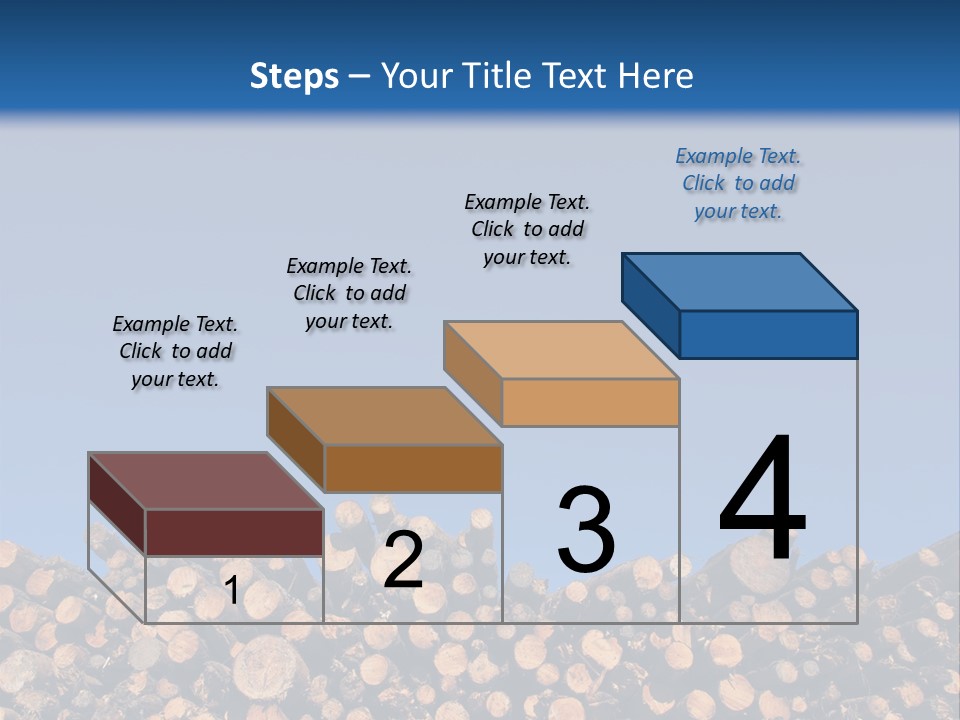 Green Hoop Pine Lumber PowerPoint Template