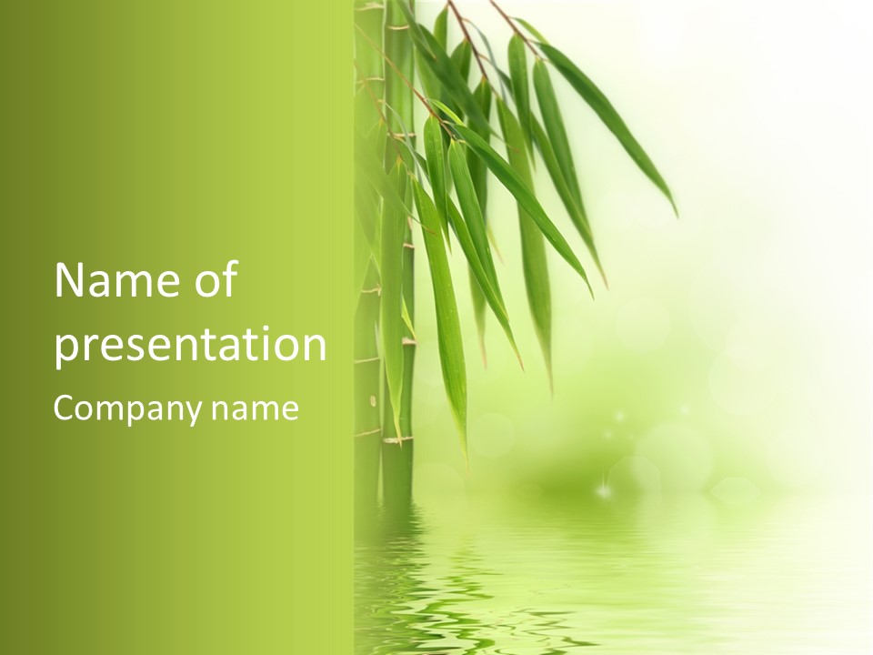 Reflection Background Design PowerPoint Template