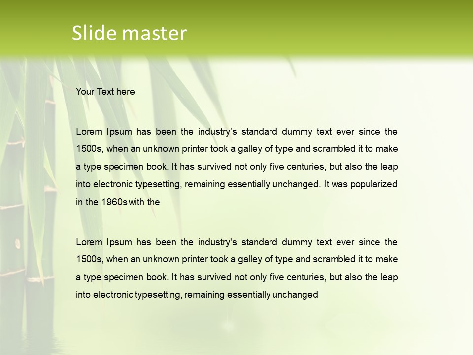 Reflection Background Design PowerPoint Template