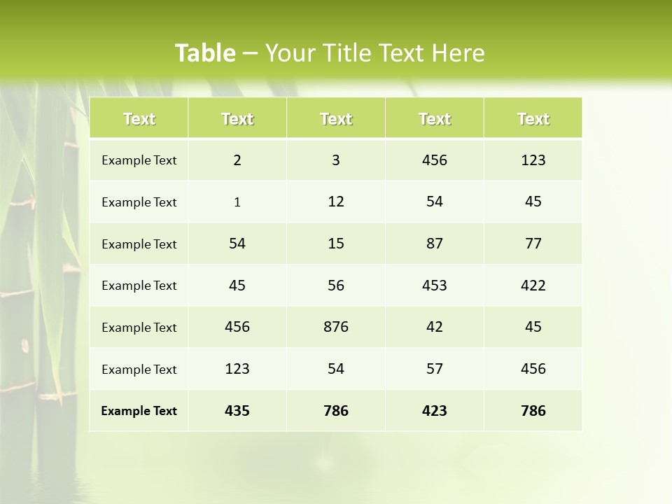 Reflection Background Design PowerPoint Template