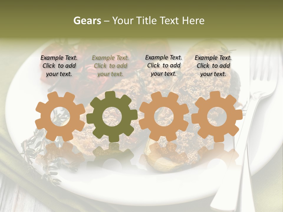 Healthy Stuffed Recipe PowerPoint Template