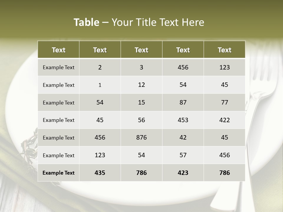 Healthy Stuffed Recipe PowerPoint Template