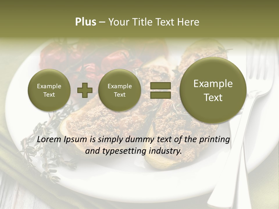 Healthy Stuffed Recipe PowerPoint Template