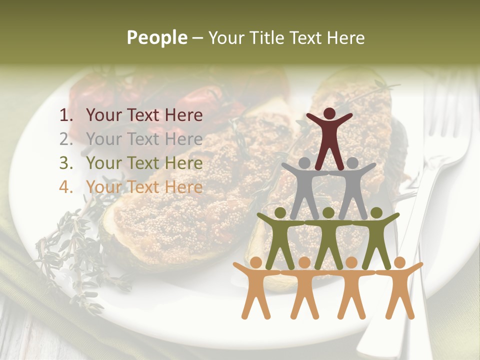 Healthy Stuffed Recipe PowerPoint Template