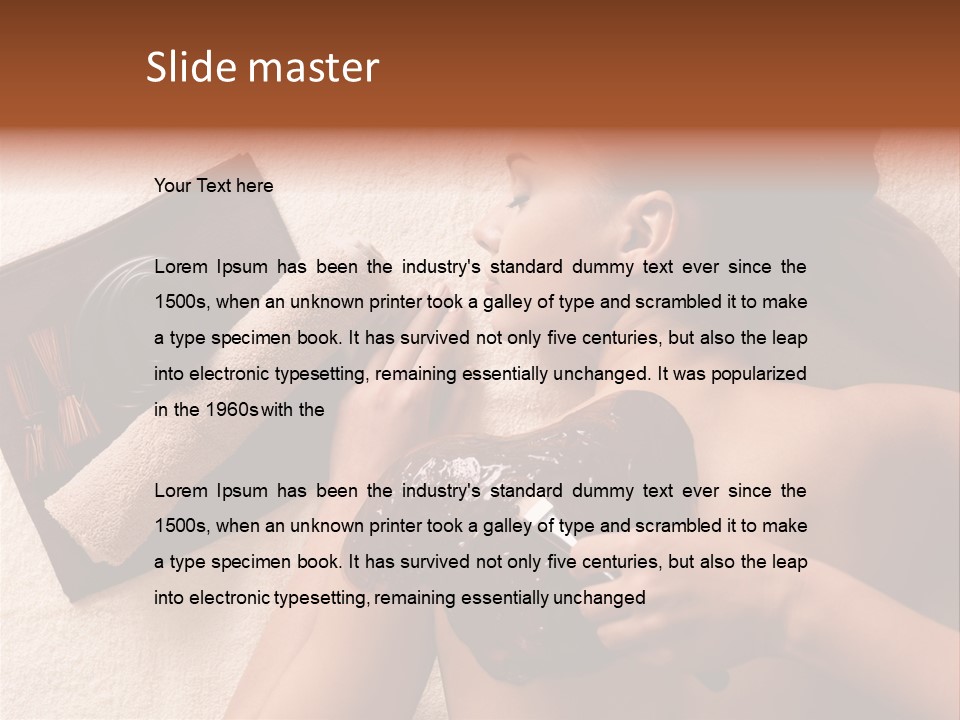 Beauty Therapy Mask Woman Clay PowerPoint Template