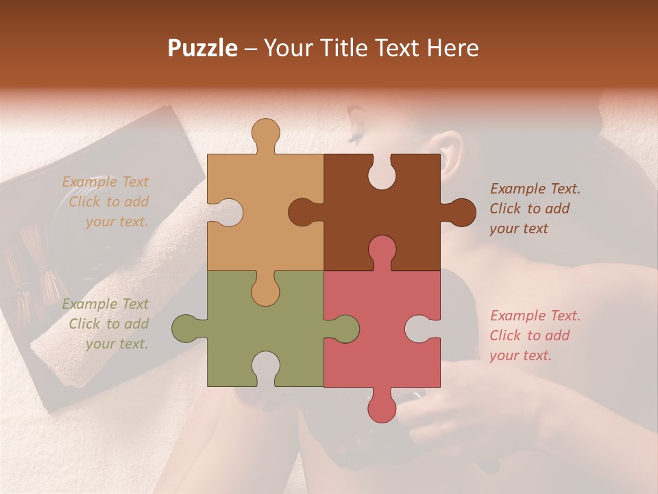 Beauty Therapy Mask Woman Clay PowerPoint Template