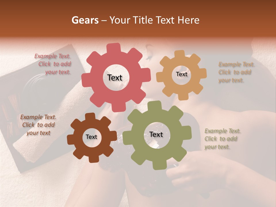 Beauty Therapy Mask Woman Clay PowerPoint Template