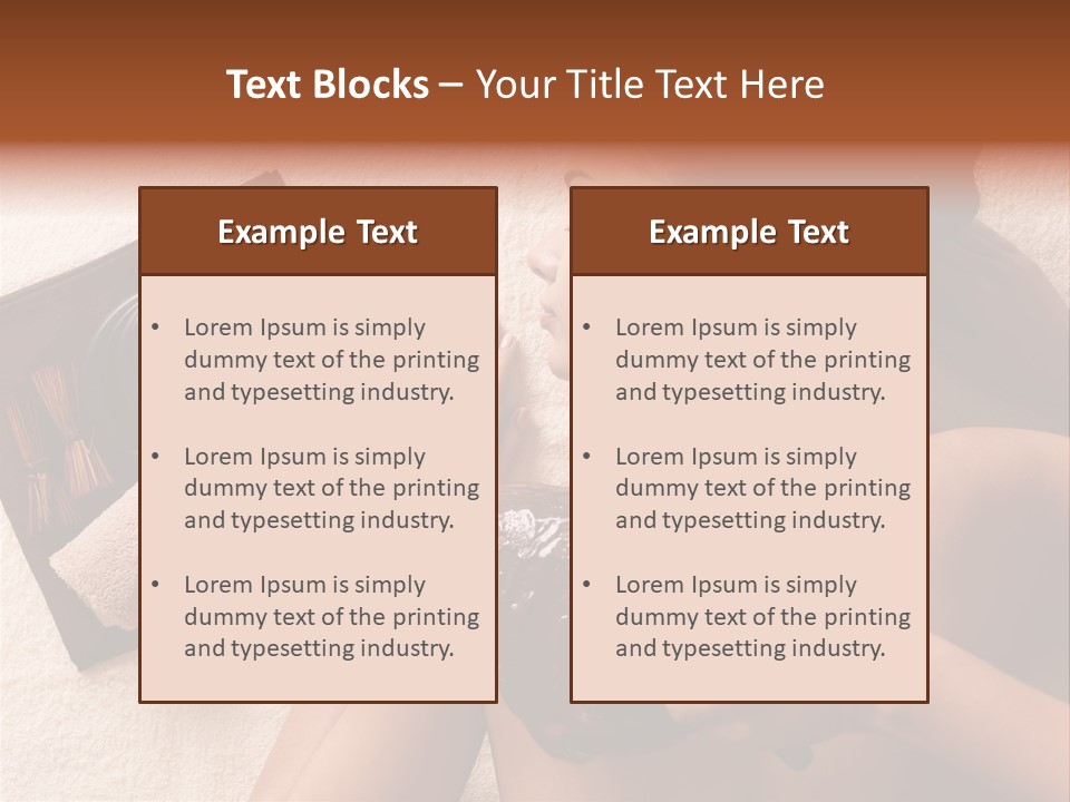 Beauty Therapy Mask Woman Clay PowerPoint Template