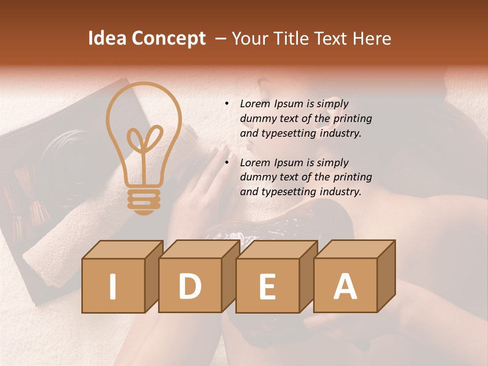 Beauty Therapy Mask Woman Clay PowerPoint Template