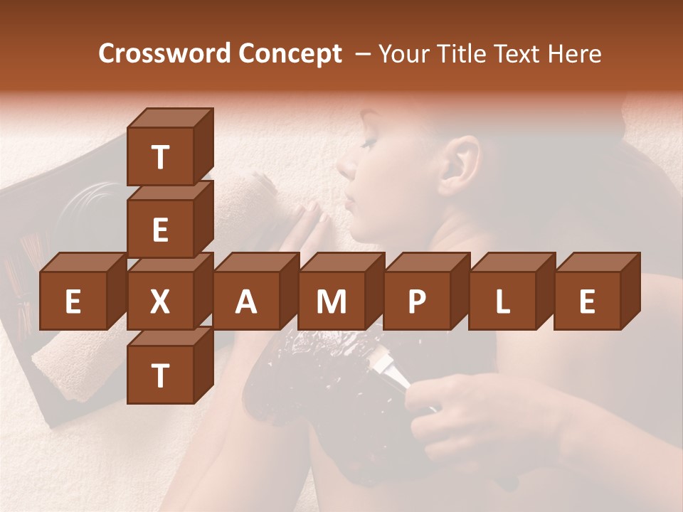 Beauty Therapy Mask Woman Clay PowerPoint Template