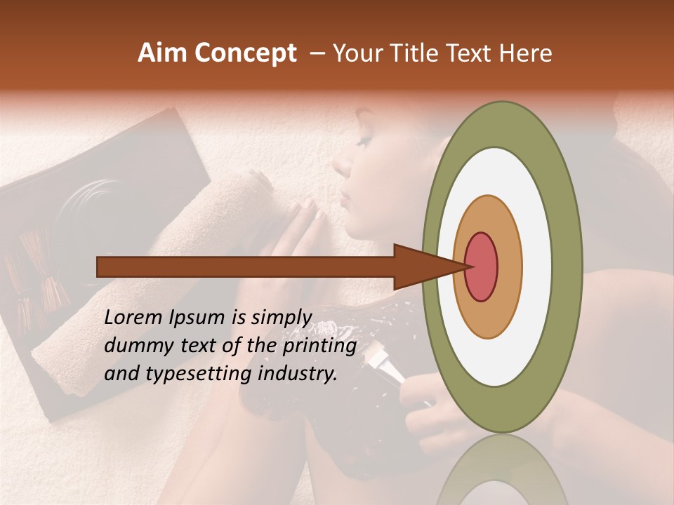 Beauty Therapy Mask Woman Clay PowerPoint Template