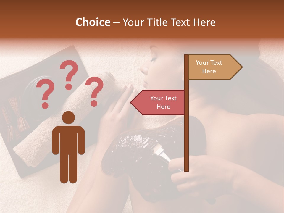 Beauty Therapy Mask Woman Clay PowerPoint Template