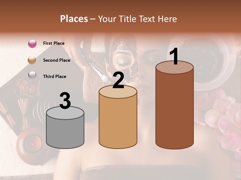 Facial Mask Spa Treatment Hot Stone PowerPoint Template