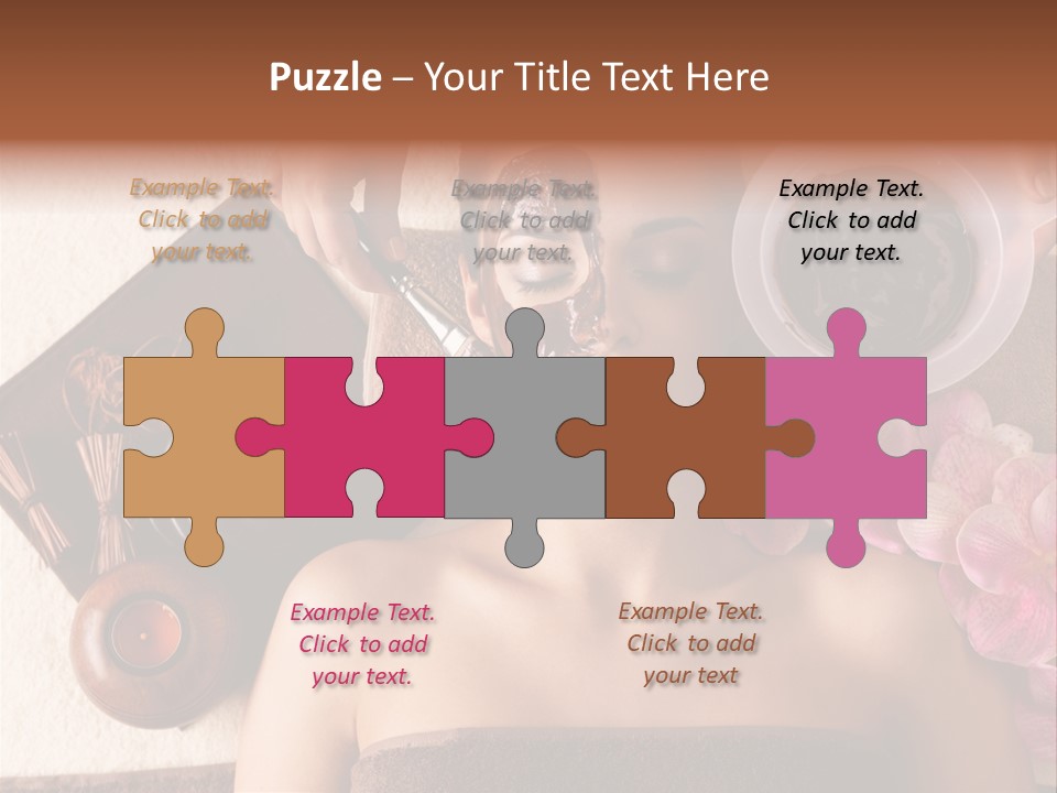 Facial Mask Spa Treatment Hot Stone PowerPoint Template