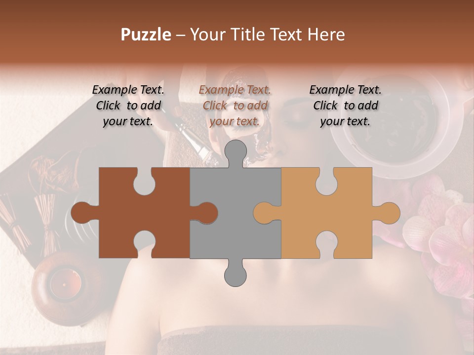 Facial Mask Spa Treatment Hot Stone PowerPoint Template